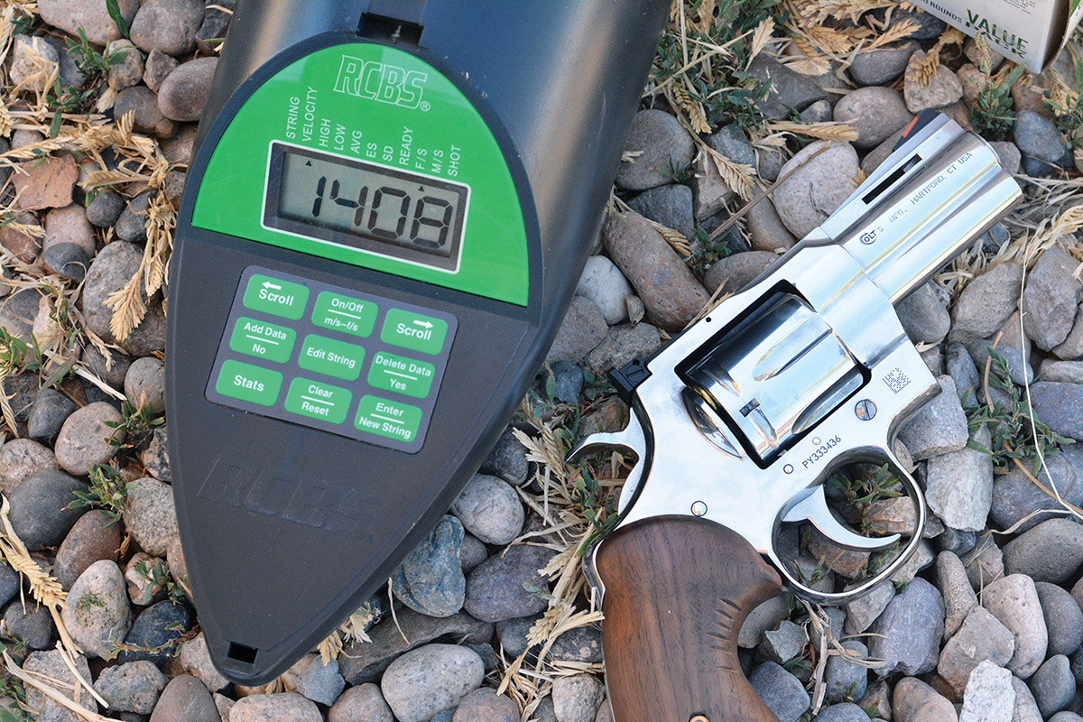 Factory ammunition and hHandloads were checked for velocity and accuracy.